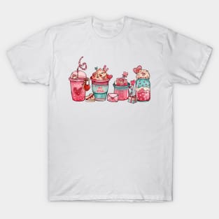 Valentine's Drink Art T-Shirt